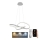 Brilagi - Led Dimmable κρεμαστό φωτιστικό οροφής COSMOWAVE LED/70W/230V 3000-6500K ασημί + τηλεχειριστήριο