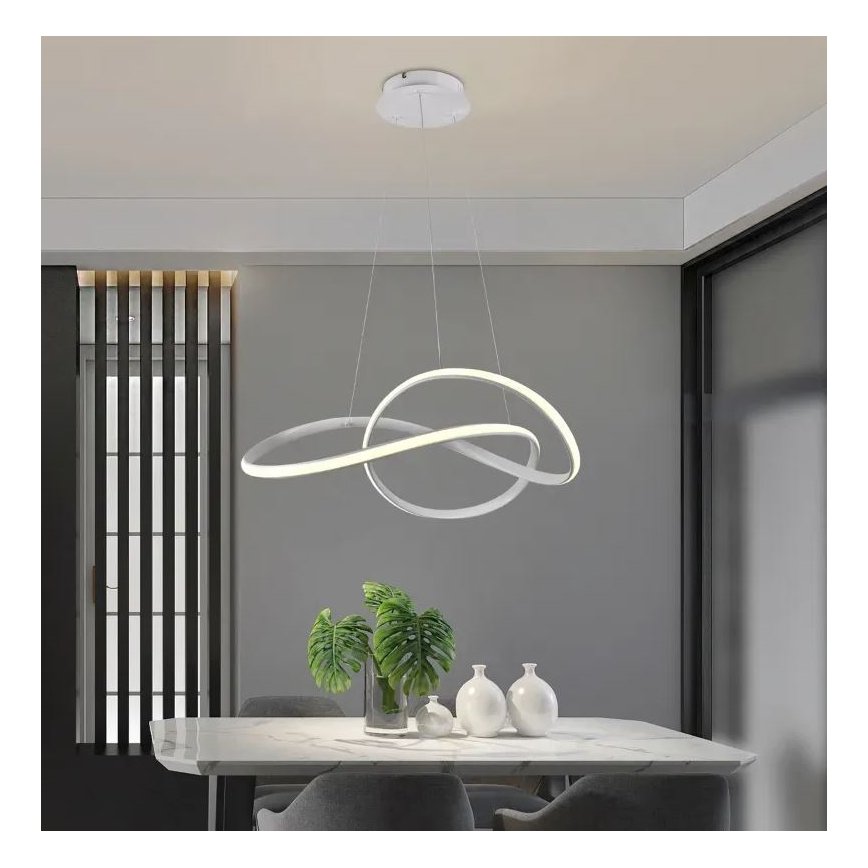 Brilagi - Led Dimmable κρεμαστό φωτιστικό οροφής COSMOWAVE LED/70W/230V 3000-6500K λευκό + τηλεχειριστήριο