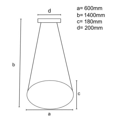 Brilagi - Led Dimmable κρεμαστό φωτιστικό οροφής COSMOWAVE LED/70W/230V 3000-6500K λευκό + τηλεχειριστήριο