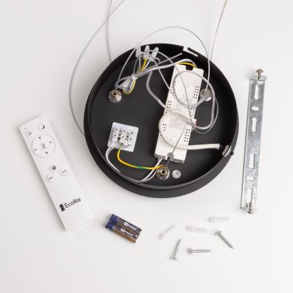 Brilagi - LED Dimmable κρεμαστό φωτιστικό οροφής FALCON LED/80W/230V 3000-6500K μαύρο + τηλεχειριστήριο