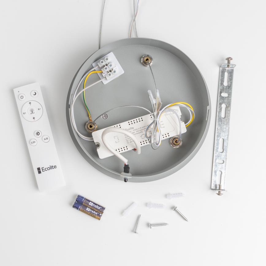 Brilagi - LED Dimmable κρεμαστό φωτιστικό οροφής FALCON LED/80W/230V 3000-6500K γκρι + τηλεχειριστήριο
