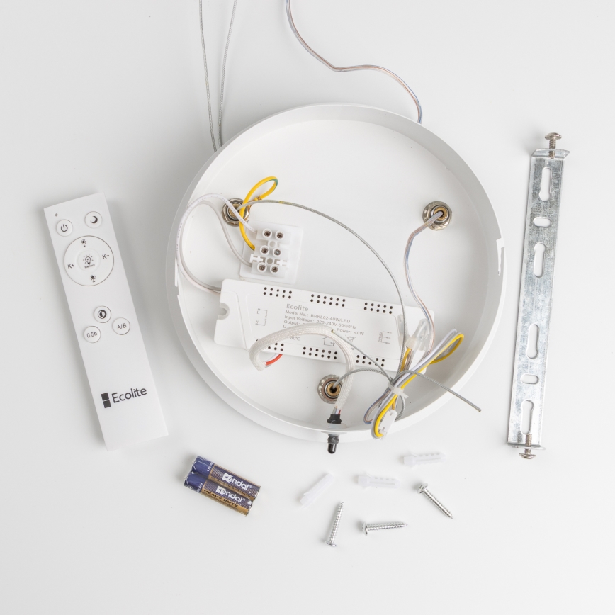 Brilagi - LED Dimmable κρεμαστό φωτιστικό οροφής FALCON LED/40W/230V 3000-6500K λευκό +τηλεχειριστήριο