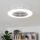 Brilagi - LED Dimmable φωτιστικό με ανεμιστήρα AURA LED/38W/230V 3000-6000K ασημί + τηλεχειριστήριο