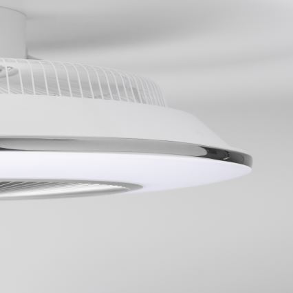 Brilagi - LED Dimmable φωτιστικό με ανεμιστήρα AURA LED/38W/230V 3000-6000K ασημί + τηλεχειριστήριο