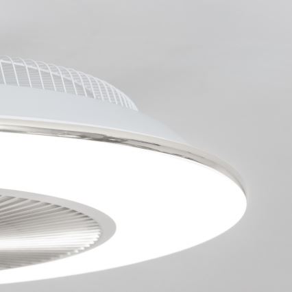 Brilagi - LED Dimmable φωτιστικό με ανεμιστήρα AURA LED/38W/230V 3000-6000K ασημί + τηλεχειριστήριο