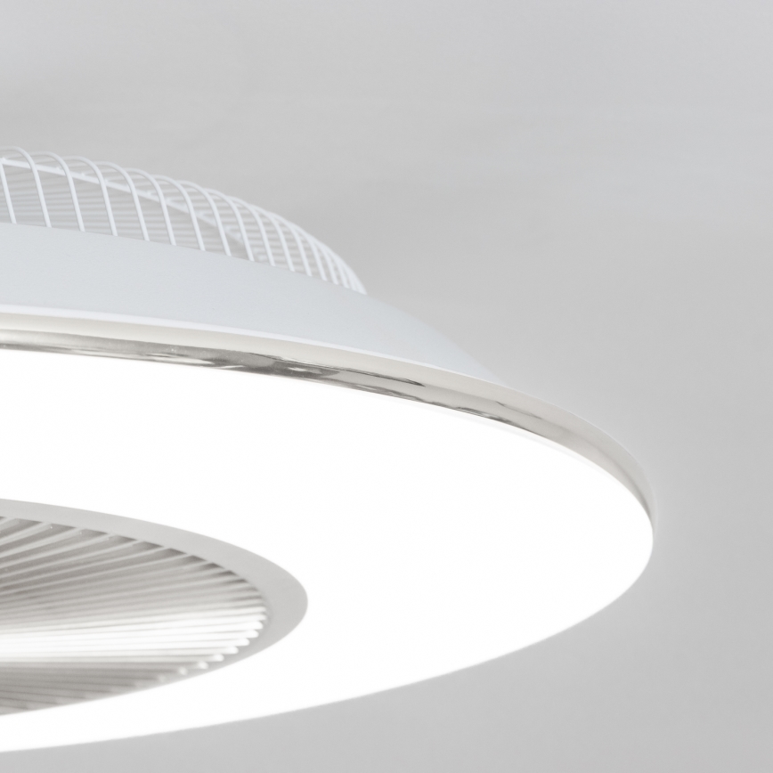 Brilagi - LED Dimmable φωτιστικό με ανεμιστήρα AURA LED/38W/230V 3000-6000K ασημί + τηλεχειριστήριο