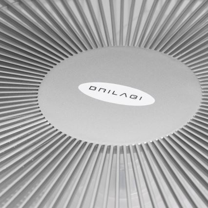 Brilagi - LED Dimmable φωτιστικό με ανεμιστήρα AURA LED/38W/230V 3000-6000K ασημί + τηλεχειριστήριο