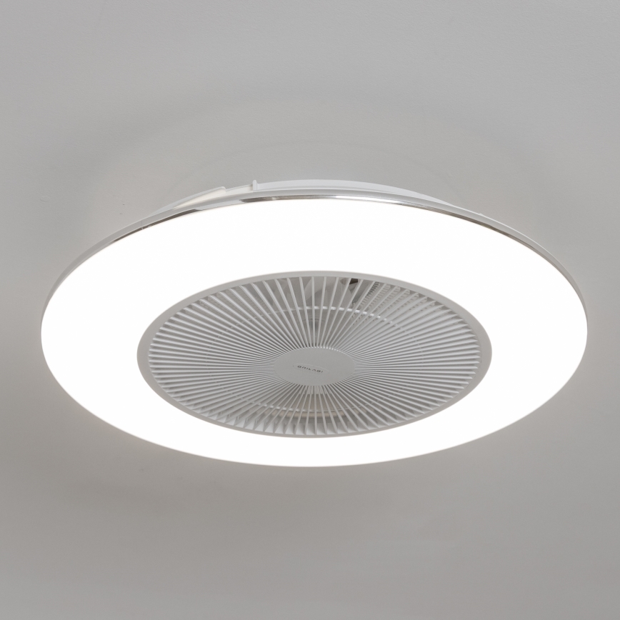 Brilagi - LED Dimmable φωτιστικό με ανεμιστήρα AURA LED/38W/230V 3000-6000K λευκό + τηλεχειριστήριο