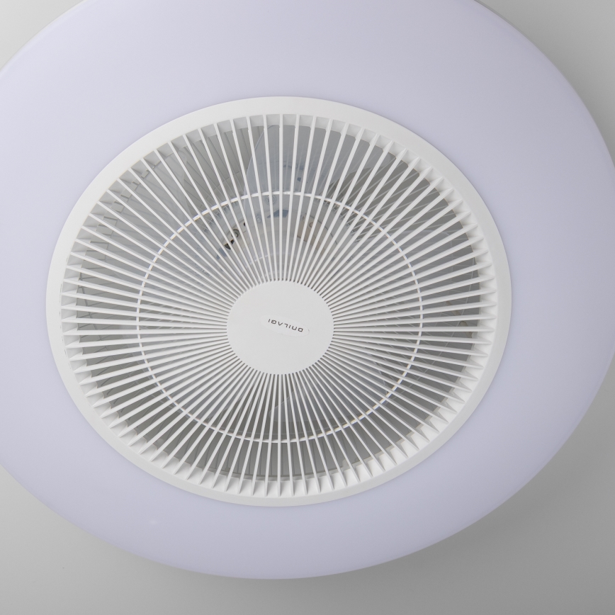Brilagi - LED Dimmable φωτιστικό με ανεμιστήρα AURA LED/38W/230V 3000-6000K λευκό + τηλεχειριστήριο