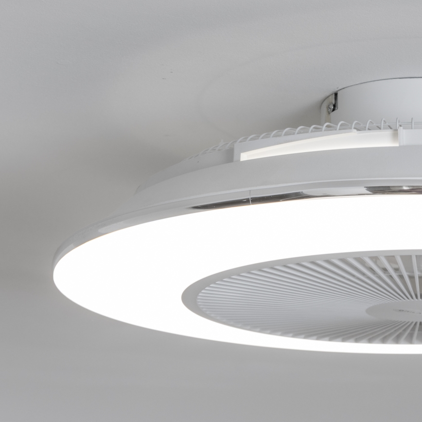 Brilagi - LED Dimmable φωτιστικό με ανεμιστήρα AURA LED/38W/230V 3000-6000K λευκό + τηλεχειριστήριο