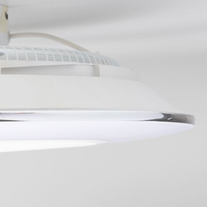 Brilagi - LED Dimmable φωτιστικό με ανεμιστήρα AURA LED/38W/230V 3000-6000K λευκό + τηλεχειριστήριο