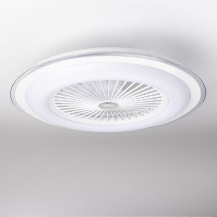 Brilagi - Φωτιστικό LED Dimmable με ανεμιστήρα RONDA LED/48W/230V 3000-6000K λευκό + τηλεχειριστήριο