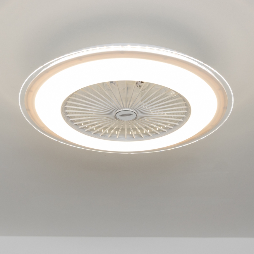 Brilagi - Φωτιστικό LED Dimmable με ανεμιστήρα RONDA LED/48W/230V 3000-6000K λευκό + τηλεχειριστήριο