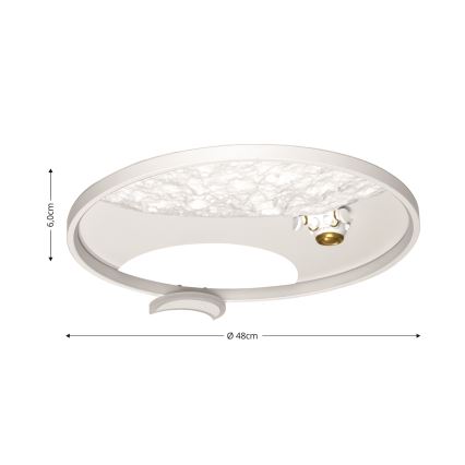 Brilagi - LED Dimmable φωτιστικό οροφής ASTRO LED/20W/230V 3000/4000/6000K + τηλεχειριστήριο