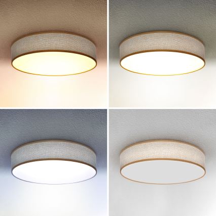 Brilagi - LED Dimmable φωτιστικό οροφής CARMEN LED/48W/230V 3000-6500K διάμετρος 40 cm + τηλεχειριστήριο