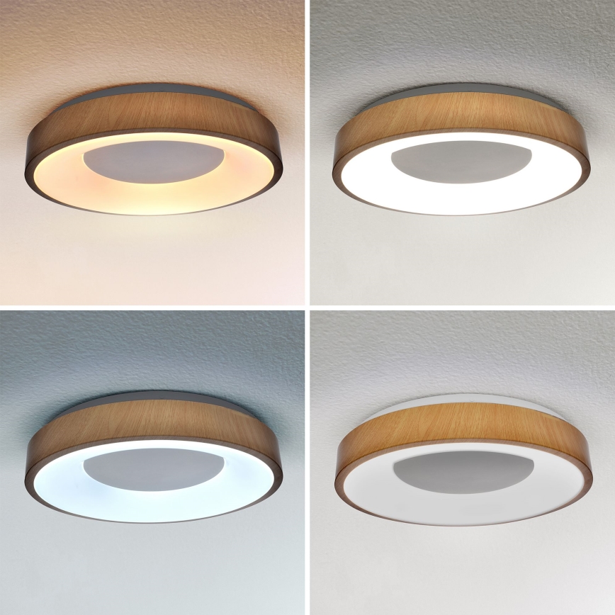 Brilagi - LED Dimmable φωτιστικό οροφής DORIA LED/48W/230V 3000-6500K διάμετρος 39 cm + τηλεχειριστήριο