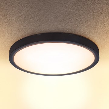 Brilagi - LED Dimmable φωτιστικό οροφής ESTELA LED/48W/230V 3000-6500K ø 40 cm μαύρο + τηλεχειριστήριο
