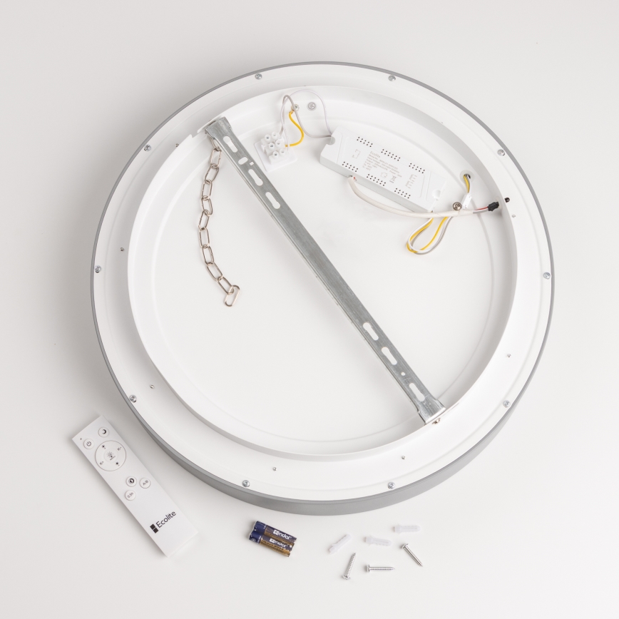 Brilagi - LED Dimmable φωτιστικό οροφής FALCON LED/80W/230V 3000-6500K γκρι + τηλεχειριστήριο