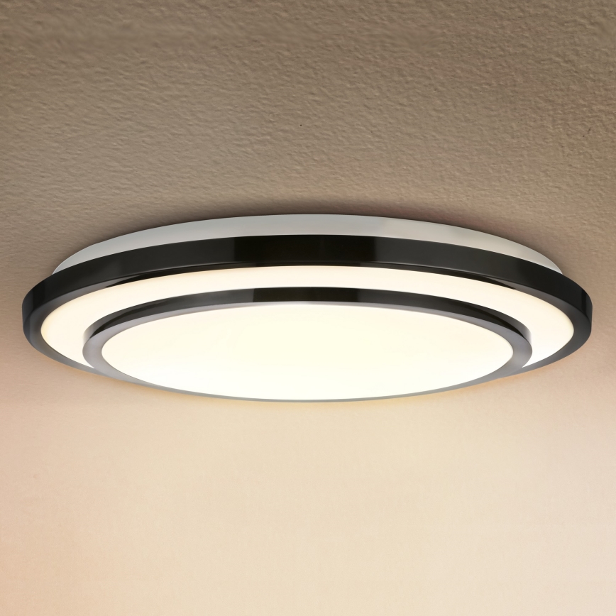 Brilagi - LED Dimmable φωτιστικό οροφής LUCIANO LED/48W/230V 3000-6500K ø 39 cm μαύρο + τηλεχειριστήριο