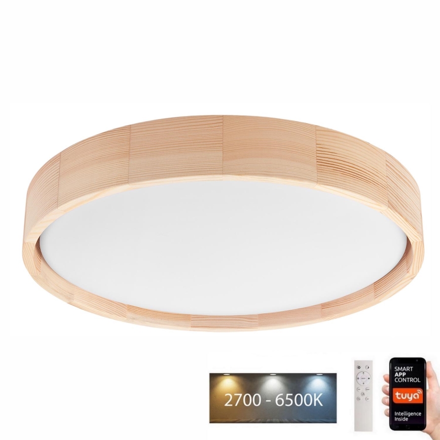 Brilagi - LED Dimmable φωτιστικό οροφής MANAROLA SMART LED/24W/230V 2700-6500K διάμετρος 41 cm Wi-Fi + τηλεχειριστήριο Tuya