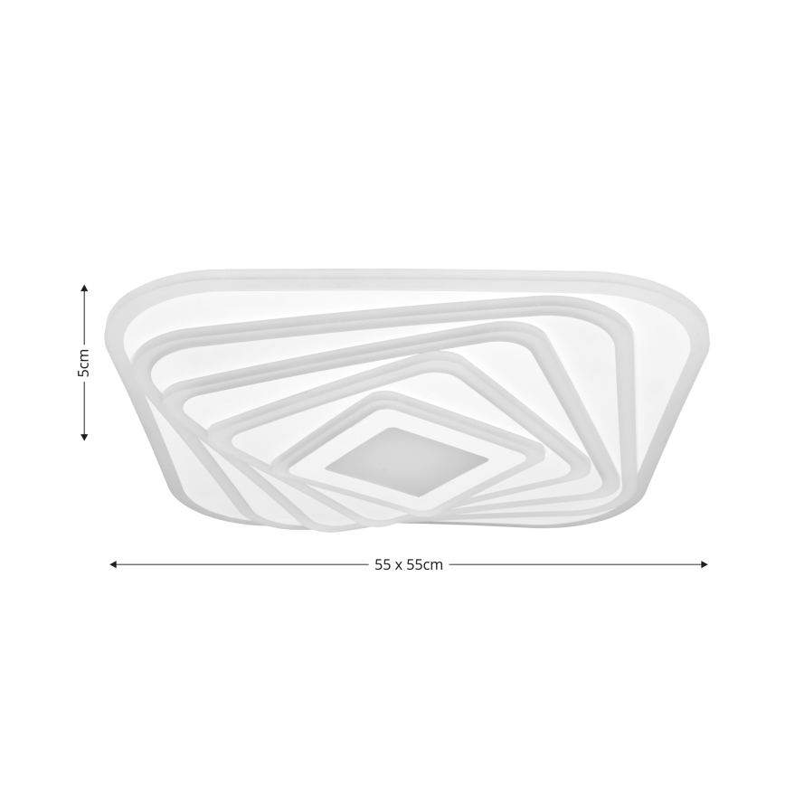 Brilagi - LED Dimmable φωτιστικό οροφής MODERN LED/210W/230V 2700-6500K 55x55 cm + τηλεχειριστήριο