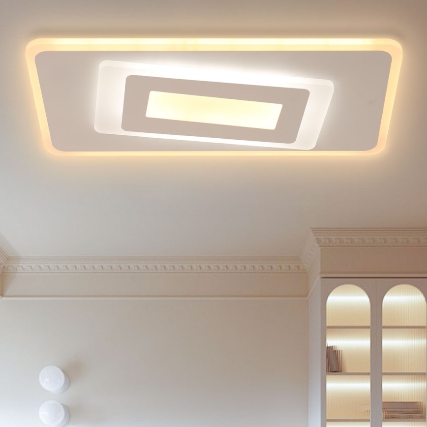 Brilagi - LED Dimmable φωτιστικό οροφής MODERN LED/51W/230V 2700-6500K 20x40 cm + τηλεχειριστήριο