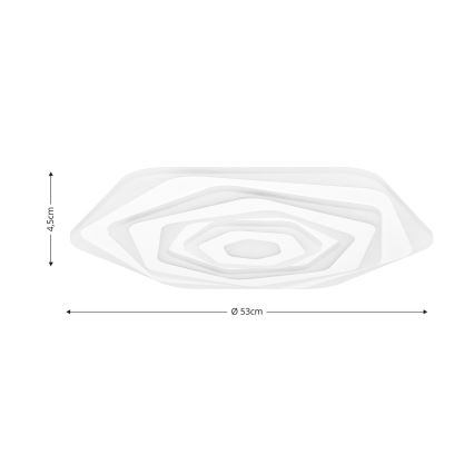 Brilagi - LED Dimmable φωτιστικό οροφής MODERN LED/85W/230V 2700-6500K διάμετρος 53 cm + τηλεχειριστήριο