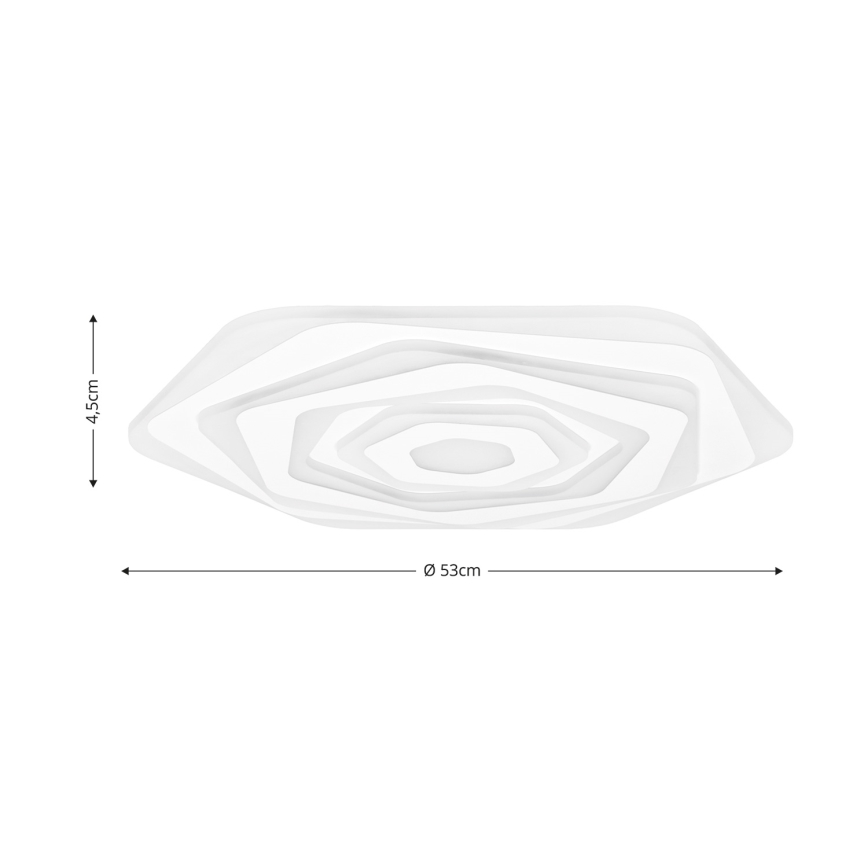 Brilagi - LED Dimmable φωτιστικό οροφής MODERN LED/85W/230V 2700-6500K διάμετρος 53 cm + τηλεχειριστήριο