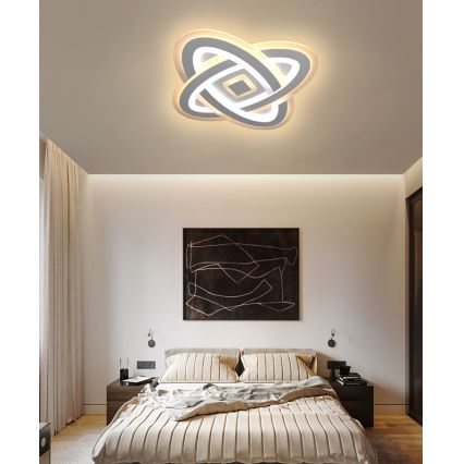 Brilagi - LED Dimmable φωτιστικό οροφής MODERN LED/90W/230V 2700-6500K 48x48 cm+ τηλεχειριστήριο