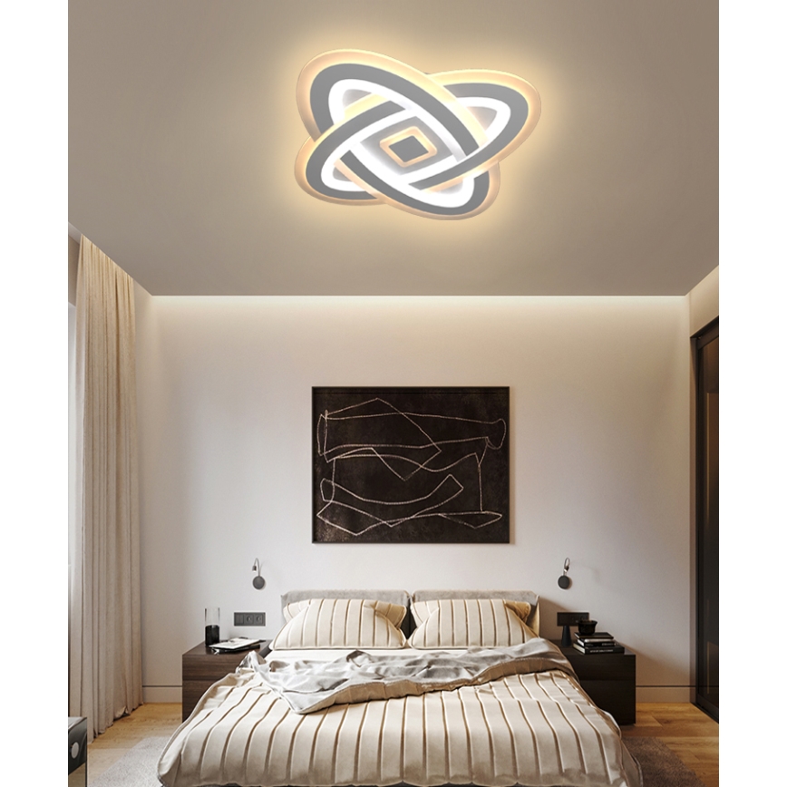 Brilagi - LED Dimmable φωτιστικό οροφής MODERN LED/90W/230V 2700-6500K 48x48 cm+ τηλεχειριστήριο