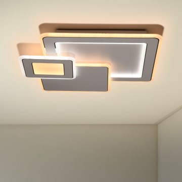 Brilagi - LED Dimmable φωτιστικό οροφής MODERN LED/93W/230V 2700-6500K 48,5x48,5 cm + τηλεχειριστήριο