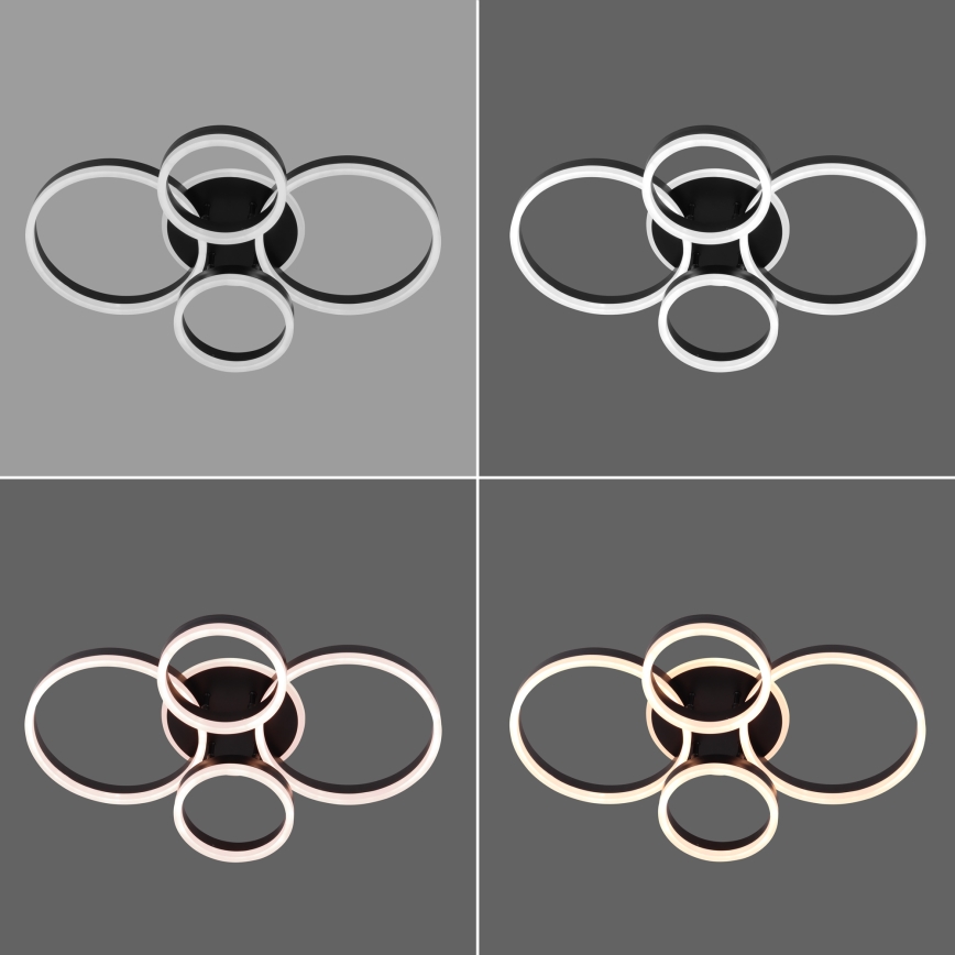Brilagi - LED Dimmable φωτιστικό οροφής ORBITS LED/49W/230V 3000/4000/6000K + τηλεχειριστήριο