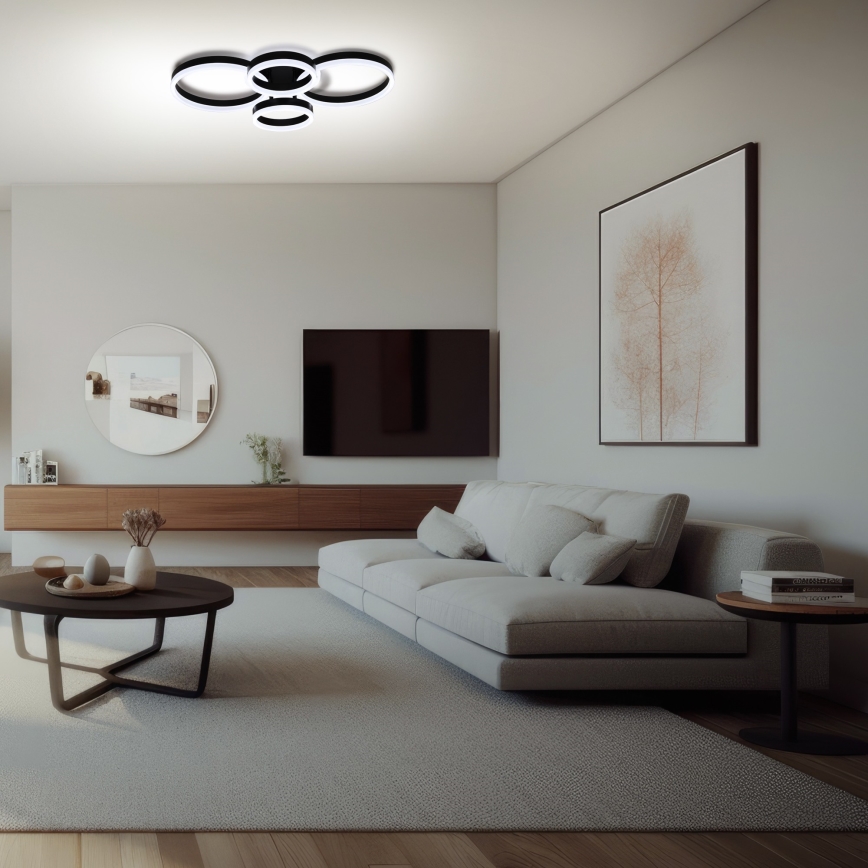 Brilagi - LED Dimmable φωτιστικό οροφής ORBITS LED/49W/230V 3000/4000/6000K + τηλεχειριστήριο