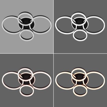 Brilagi - LED Dimmable φωτιστικό οροφής ORBITS LED/52W/230V 3000/4000/6000K + τηλεχειριστήριο