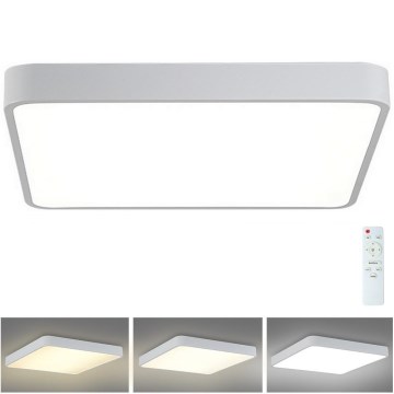 Brilagi - LED Dimmable φωτιστικό οροφής POOL LED/48W/230V 3000-6000K 50x50 cm λευκό + τηλεχειριστήριο