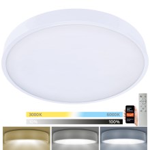 Brilagi - LED Dimmable φωτιστικό οροφής POOL SMART LED/60W/230V 50 cm 3000-6000K Wi-Fi Tuya + τηλεχειριστήριο λευκό