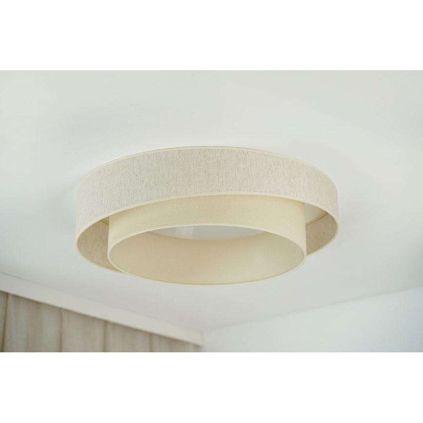 Brilagi - LED Dimmable φωτιστικό οροφής SHINE LED/24W/230V 3000/4000/6500K κρεμ + τηλεχειριστήριο