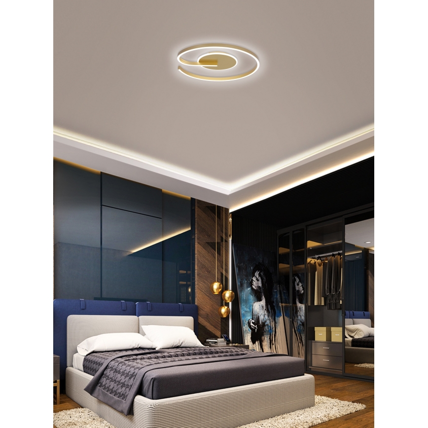 Brilagi -LED Dimmable φωτιστικό οροφής SPIRAL LED/56W/230V 3000/4000/6000K+ τηλεχειριστήριο