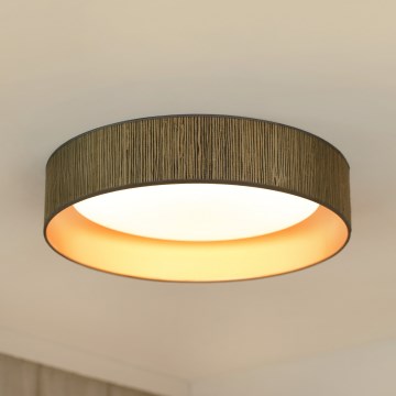 Brilagi - LED Dimmable φωτιστικό οροφής VEGAS SHINE LED/24W/230V 3000/4000/6500K straw καφέ/χρυσό + τηλεχειριστήριο