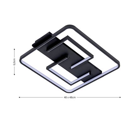 Brilagi - LED Dimmable φωτιστικό οροφής VELO LED/34W/230V 3000/4000/6000K + τηλεχειριστήριο