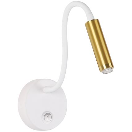 Brilagi - LED Dimming εύκαμπτο τοίχου φωτιστικό MAYA 1xG9/4W/230V λευκό/χρυσό 2700-6500K Wi-Fi Tuya