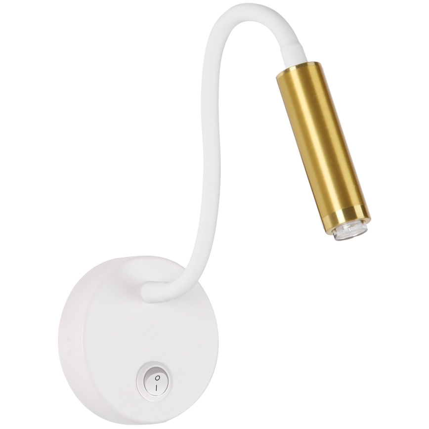 Brilagi - LED Dimming εύκαμπτο τοίχου φωτιστικό MAYA 1xG9/4W/230V λευκό/χρυσό 2700-6500K Wi-Fi Tuya