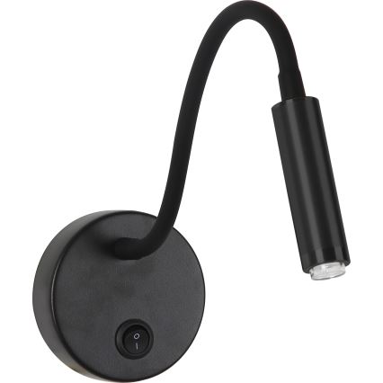 Brilagi - LED Dimming εύκαμπτο τοίχου φωτιστικό MAYA 1xG9/4W/230V μαύρο 2700-6500K Wi-Fi Tuya