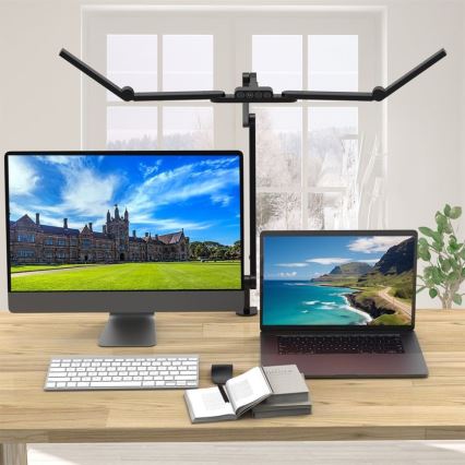 Brilagi - LED Dimming εύκαμπτο Επιτραπέζιο φωτιστικό VARIO LED/24W/230V 3000-6500K CRI 92 μαύρο