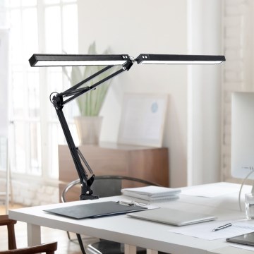 Brilagi - LED Dimming εύκαμπτο Επιτραπέζιο φωτιστικό VARIO 2xLED/15W/230V 3000-6000K μαύρο