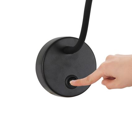 Brilagi - LED Dimming εύκαμπτο τοίχου φωτιστικό MAYA 1xG9/4W/230V μαύρο 2700-6500K Wi-Fi Tuya