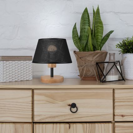 Brilagi - LED Eπιτραπέζιο φωτιστικό ANTHONY 1xE14/40W/230V δρυς/μαύρο