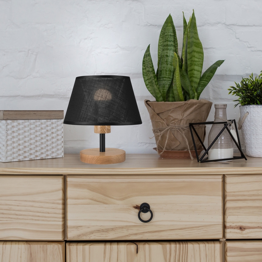 Brilagi - LED Eπιτραπέζιο φωτιστικό ANTHONY 1xE14/40W/230V δρυς/μαύρο