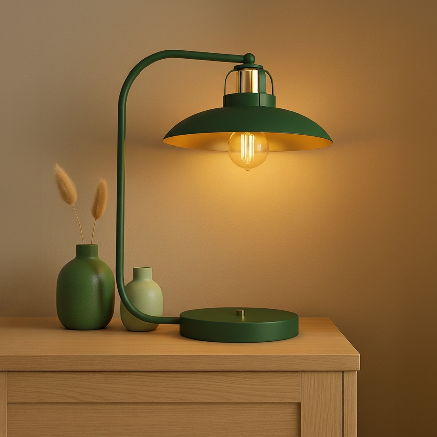 Brilagi - LED Eπιτραπέζιο φωτιστικό FLAMENGO 1xE27/60W/230V πράσινο