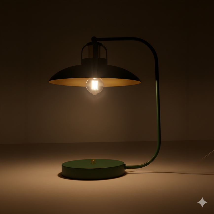 Brilagi - LED Eπιτραπέζιο φωτιστικό FLAMENGO 1xE27/60W/230V πράσινο